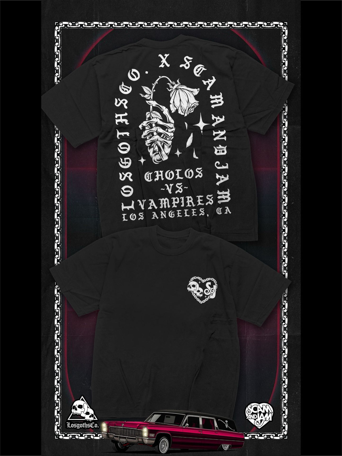 LIMITED EDITION Cholos Vs. Vampires - Collab Tee