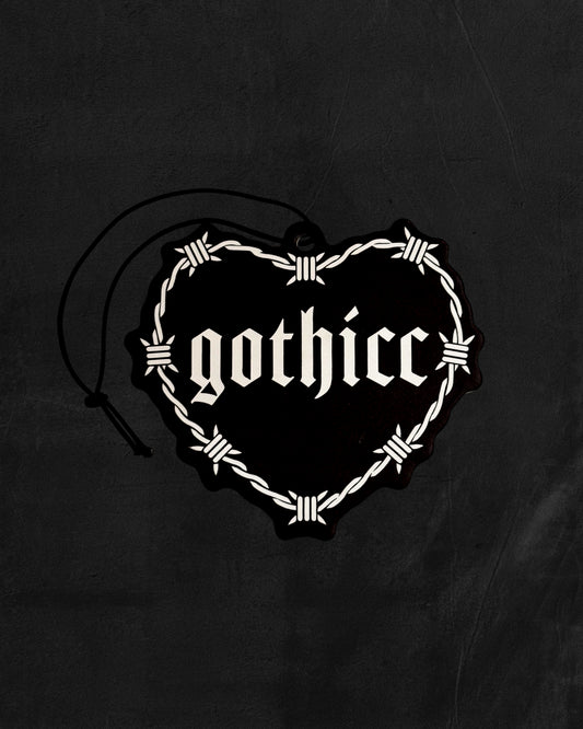 GOTHICC BARBED WIRE HEART AIR FRESHENER